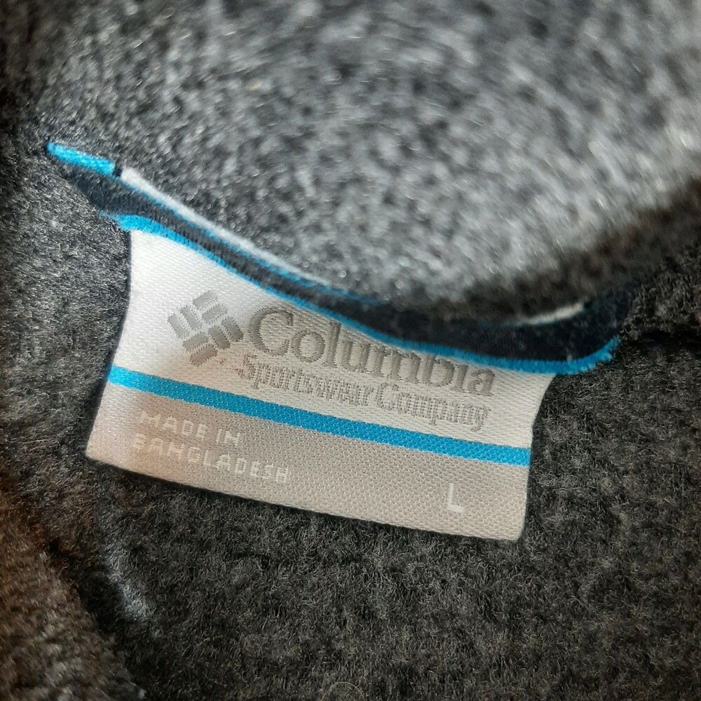Columbia Fleece Vest Mens Large Gray Full Zip Up Vest Pockets Outdoor Gorpcore - Picture 5 of 5